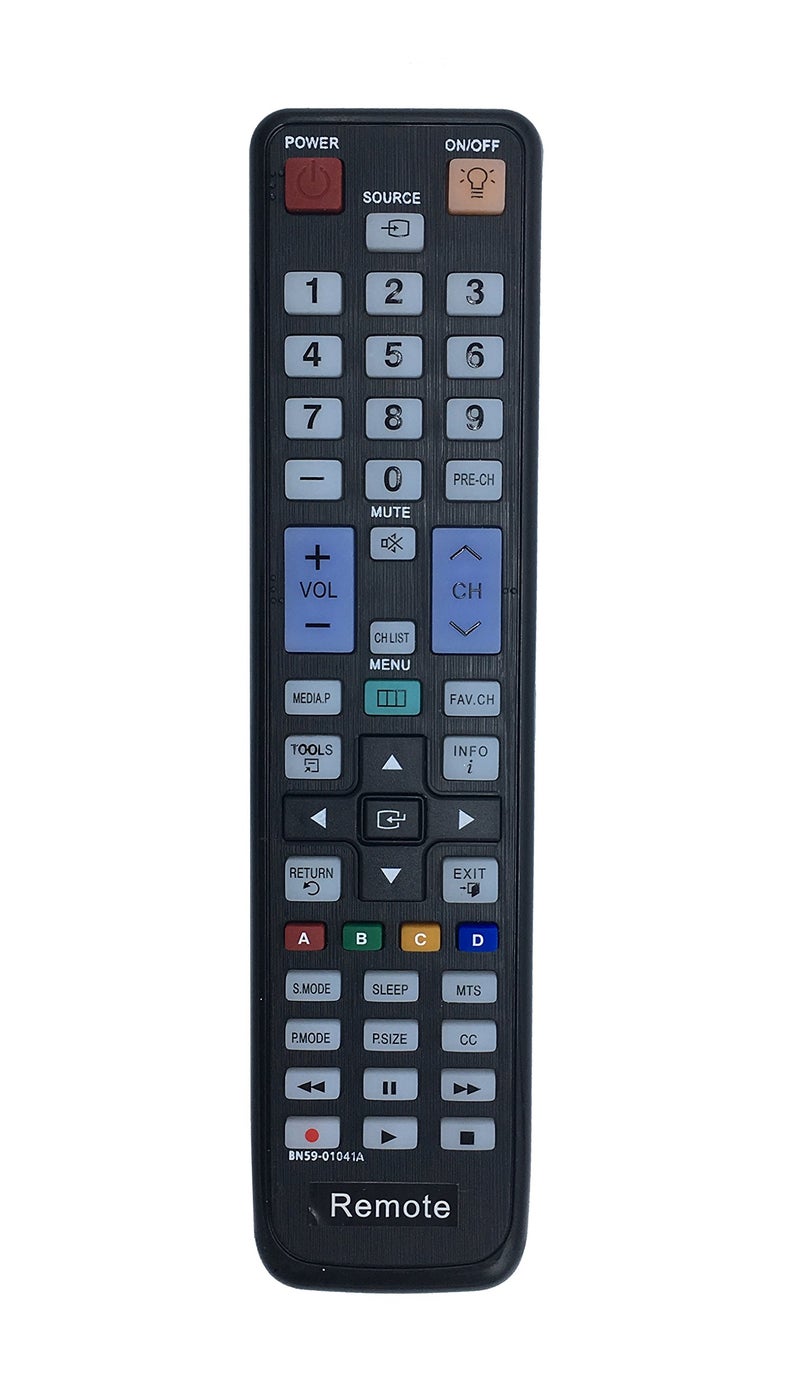 econtrolly BN59-01041A Replace Remote for Samsung TVs LN46C630K1F LN46D610M4F LN37C550J1F LN32C550J1F LN40C550J1F LN40C610N1F LN40C630K1F PN50C590G4F PN58C550G1F PN63C550G1F PN63C590G4F - Image 1